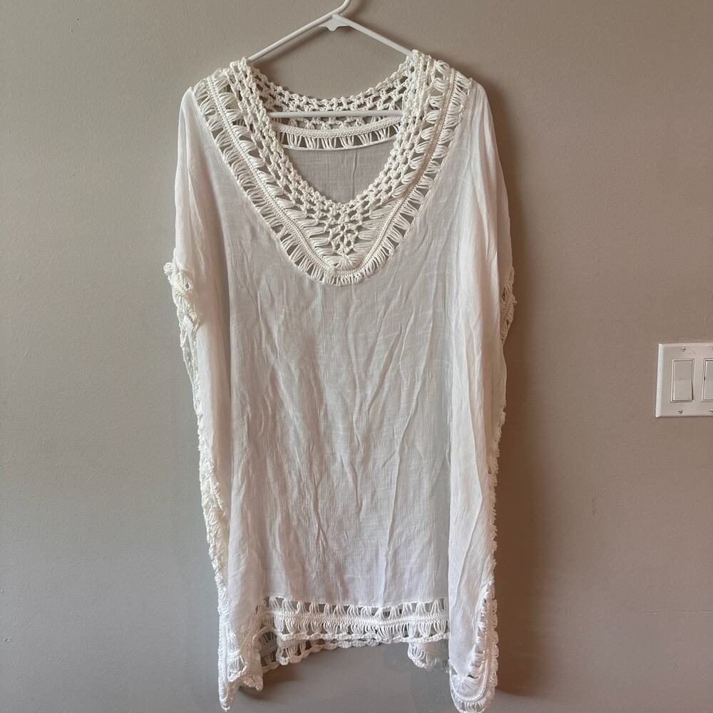 Cupshe M Oversized Swim Coverup Top Dress - Picture 1 of 4
